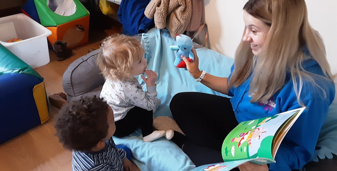 Exploring in the baby room