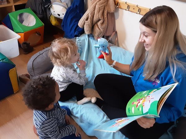 Exploring in the baby room