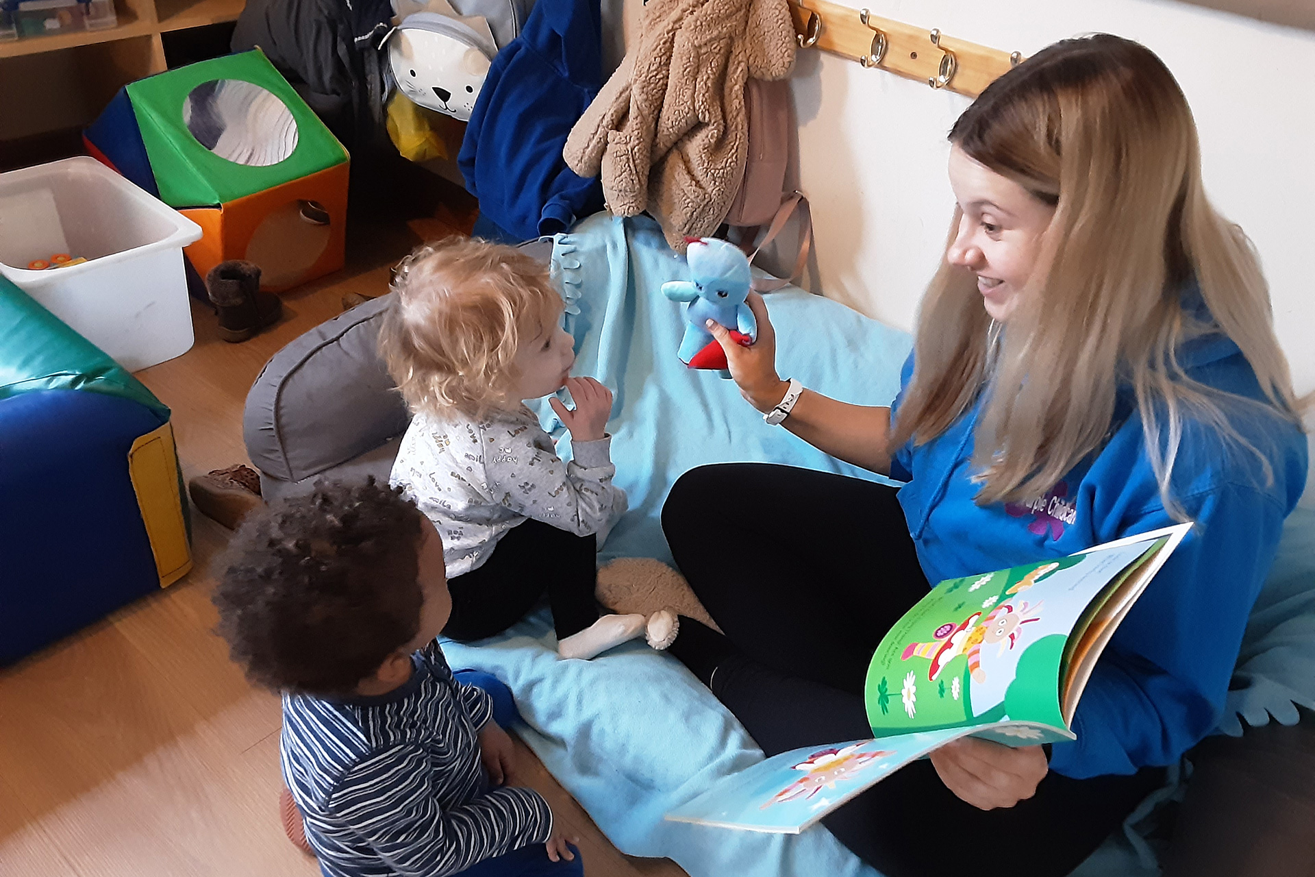 Exploring in the baby room